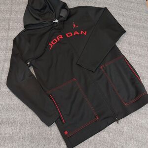 VTG Retro Air Jordan Men's XL Long Full Zip Up Jacket Stitched Bulls